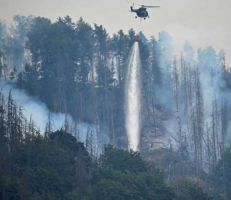 اشتعال حرائق غابات في شرق ألمانيا (صور)