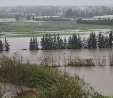 غرق 4 مواطنين في فيضانات سهل عكار بطرطوس